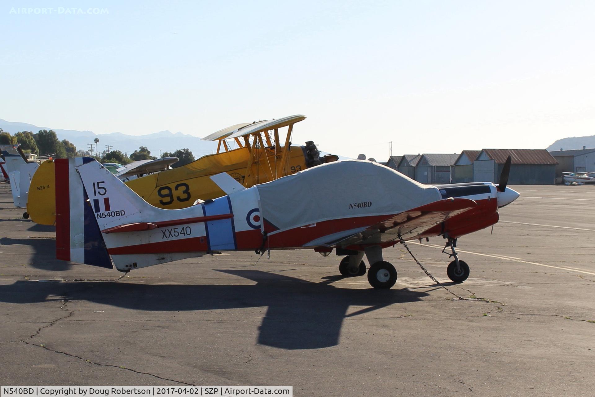 N540BD, 1973 Scottish Aviation Bulldog T.1 C/N BH120/232, 1973 Scottish Aviation BULLDOG Mdl 120/121, Lycoming O-540-A1B5D 200 Hp, two place side by side military trainer, Experimental class here