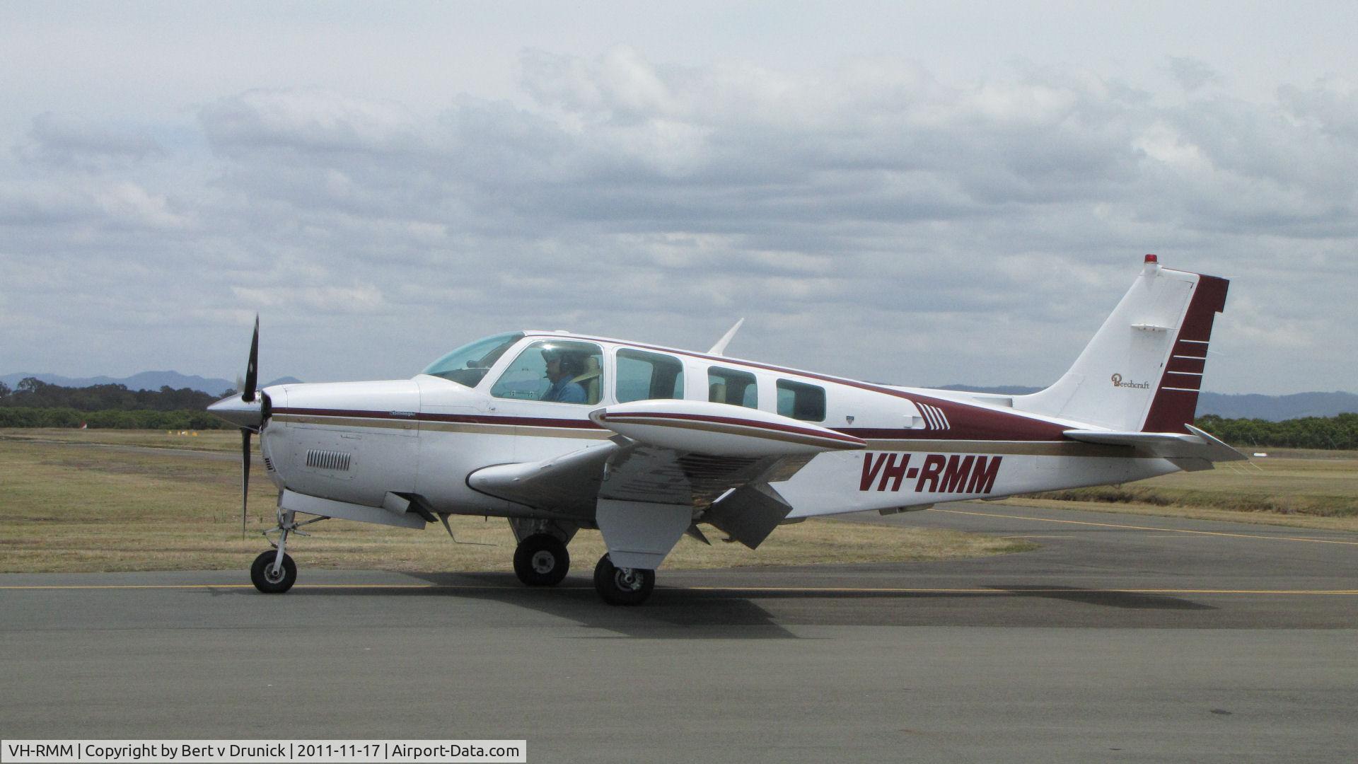 VH-RMM, 1991 Beech A36 Bonanza 36 C/N E-2630, VH-RMM Redcliffe Qld, 11-11-206
