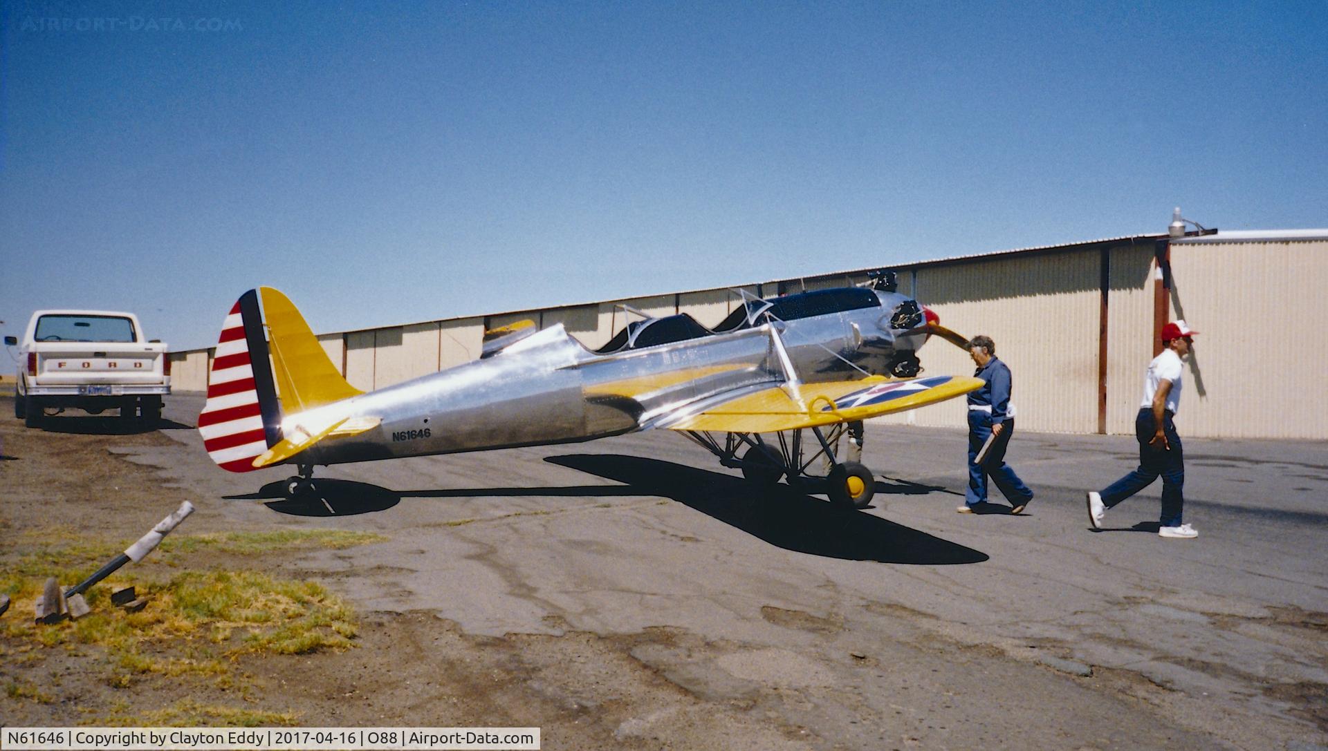 N61646, 1941 Ryan Aeronautical ST3KR C/N 1612, Old Rio Vista Airport California 1980's?