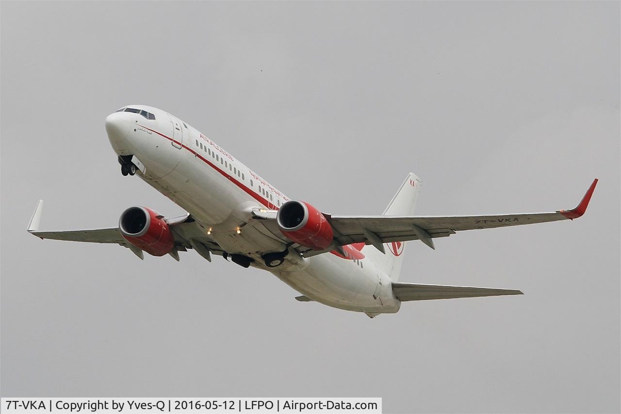 7T-VKA, 2005 Boeing 737-8D6 C/N 34164, Boeing 737-8D6, Take off rwy 26, Paris Orly airport (LFPO-ORY)