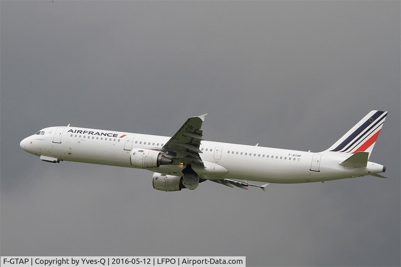 F-GTAP, 2008 Airbus A321-211 C/N 3372, Airbus A321-211, Take off rwy 24, Paris Orly Airport (LFPO-ORY)