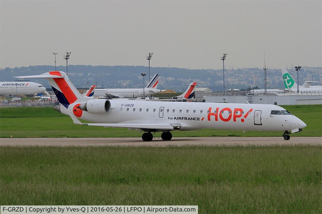 F-GRZD, 2001 Canadair CRJ-702 (CL-600-2C10) Regional Jet C/N 10016, Canadair Regional Jet CRJ-702, Take off run rwy 08, Paris-Orly airport (LFPO-ORY)