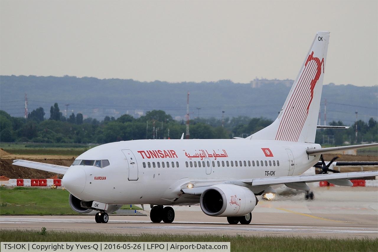 TS-IOK, 1999 Boeing 737-6H3 C/N 29496, Boeing 737-6H3, Lining up rwy 08, Paris-Orly airport (LFPO-ORY)