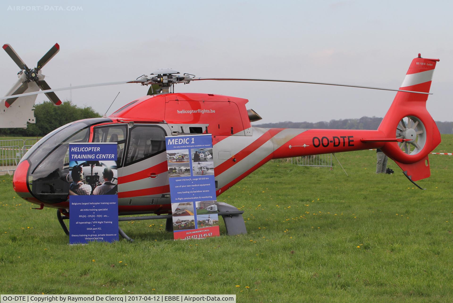 OO-DTE, 2000 Eurocopter EC-120B Colibri C/N 1144, Helidays Beauvechain.