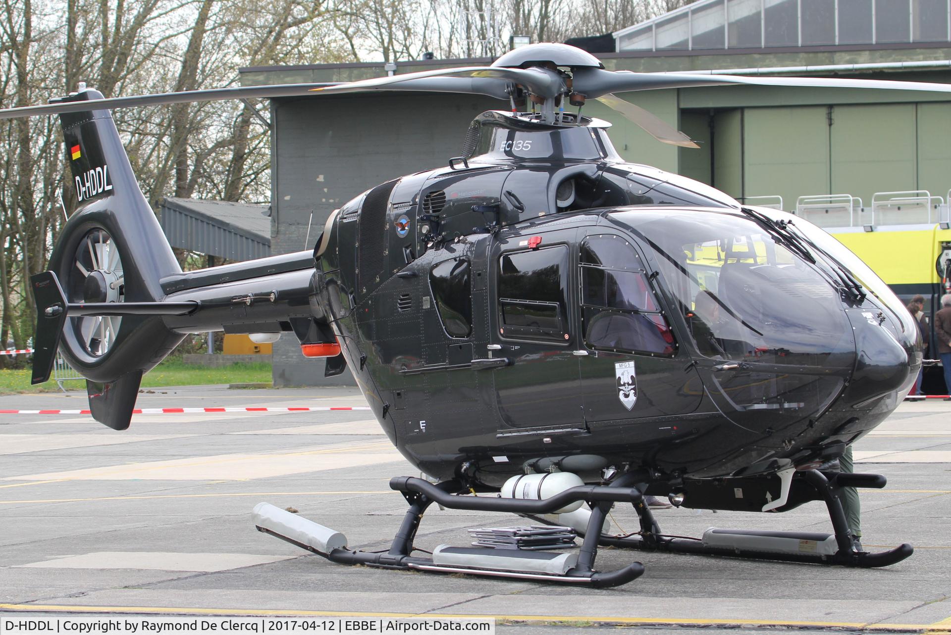 D-HDDL, 2015 Eurocopter EC-135P2+ C/N 1200, In use for Marinefliegergeschwader 5 at the helidays Beauvechain.