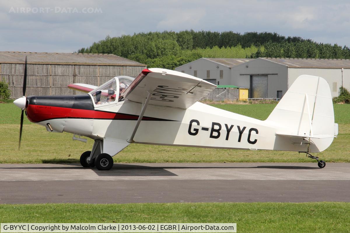 G-BYYC, 2000 Hapi Cygnet SF-2A C/N PFA 182-12311, Hapi Cygnet SF-2A at Breighton Airfield's Jolly June Jaunt. June 2nd 2013.
