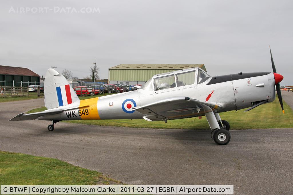 G-BTWF, 1951 De Havilland DHC-1 Chipmunk T.10 C/N C1/0564, De Havilland DHC-1 Chipmunk T.10 at Breighton Airfield's All Comers Spring Fly-In. March 27th 2011.