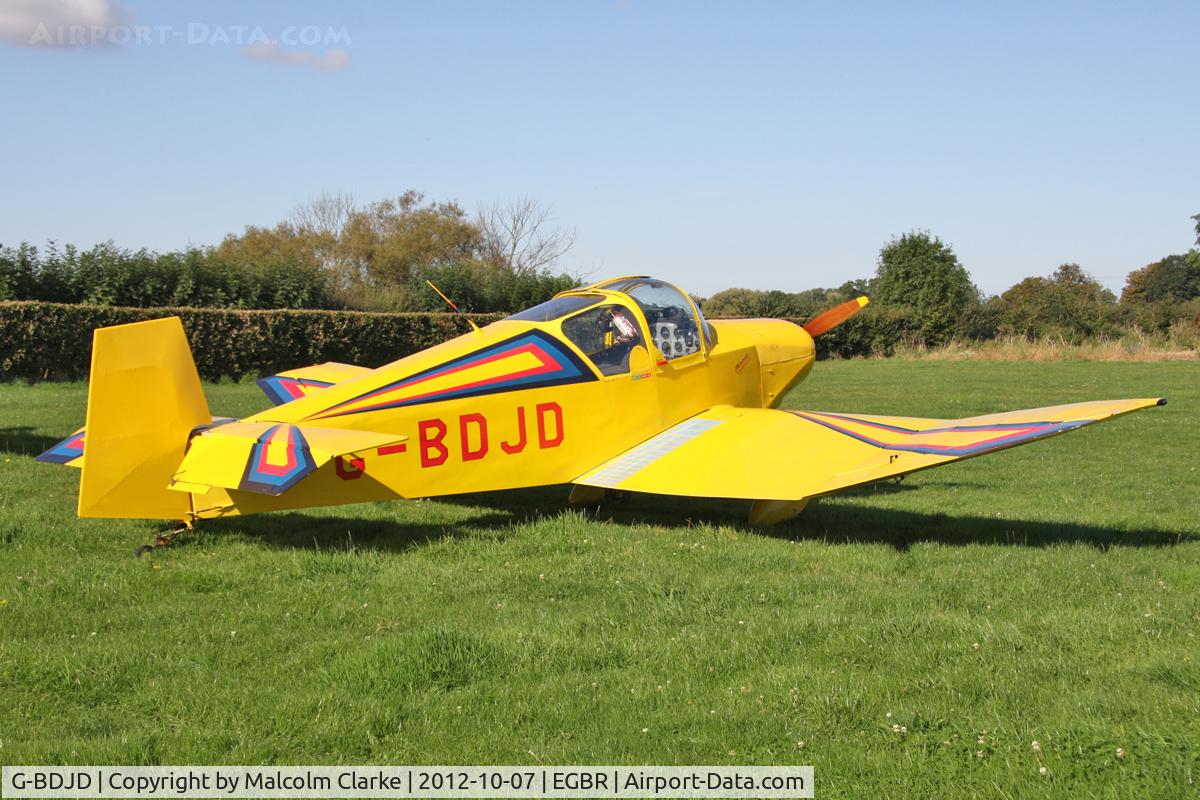 G-BDJD, 1977 Jodel D-112 C/N PFA 910, Jodel D112 at Breighton Airfield's Hibernation Fly-In. October 7th 2012.