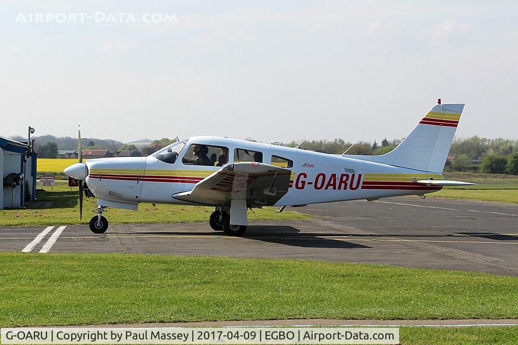 G-OARU, 1989 Piper PA-28R-201 Cherokee Arrow III C/N 2837026, Resident Aircraft. Ex:-N174ND.