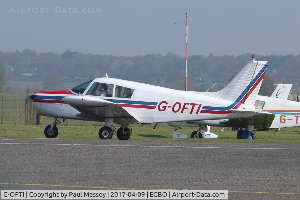 G-OFTI, 1972 Piper PA-28-140 Cherokee C/N 28-7325201, Resident Aircraft. Ex:-G-BRKU,N15926.