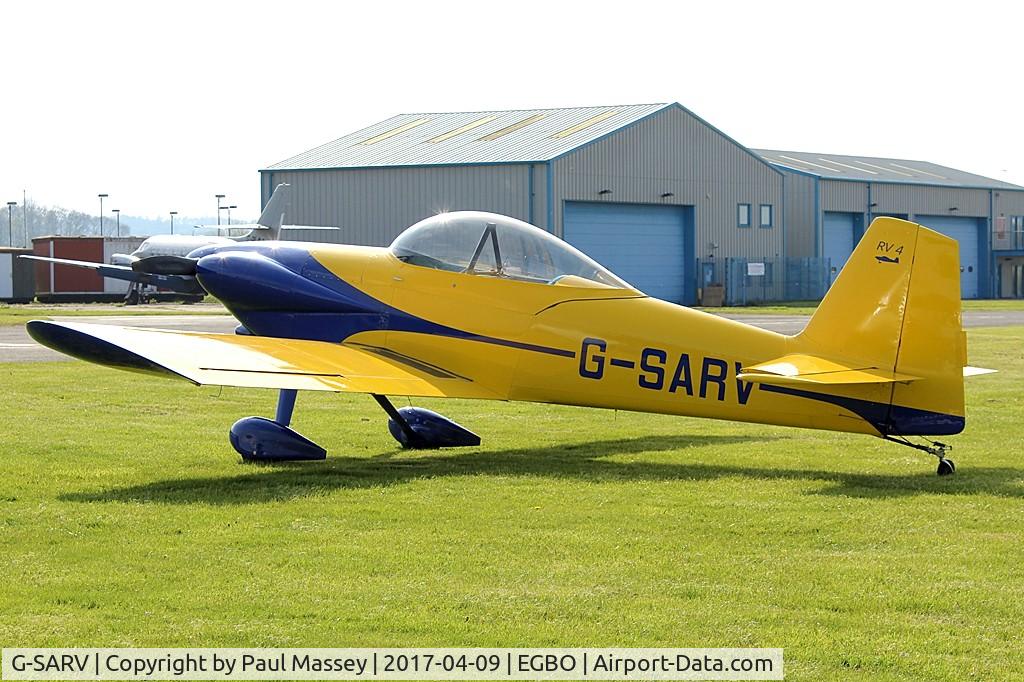 G-SARV, 2002 Vans RV-4 C/N PFA 181-12606, Visiting Aircraft.