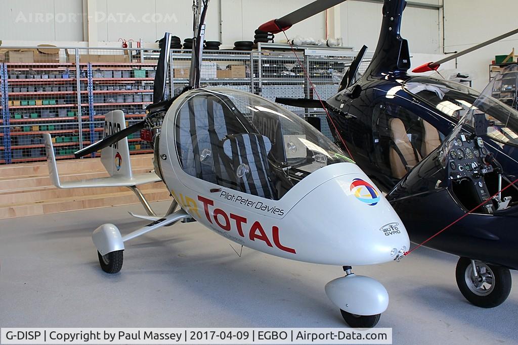 G-DISP, 2016 RotorSport UK Calidus C/N RSUK/CALS/030, Visiting aircraft. Seen in the Rotorsport hangar.