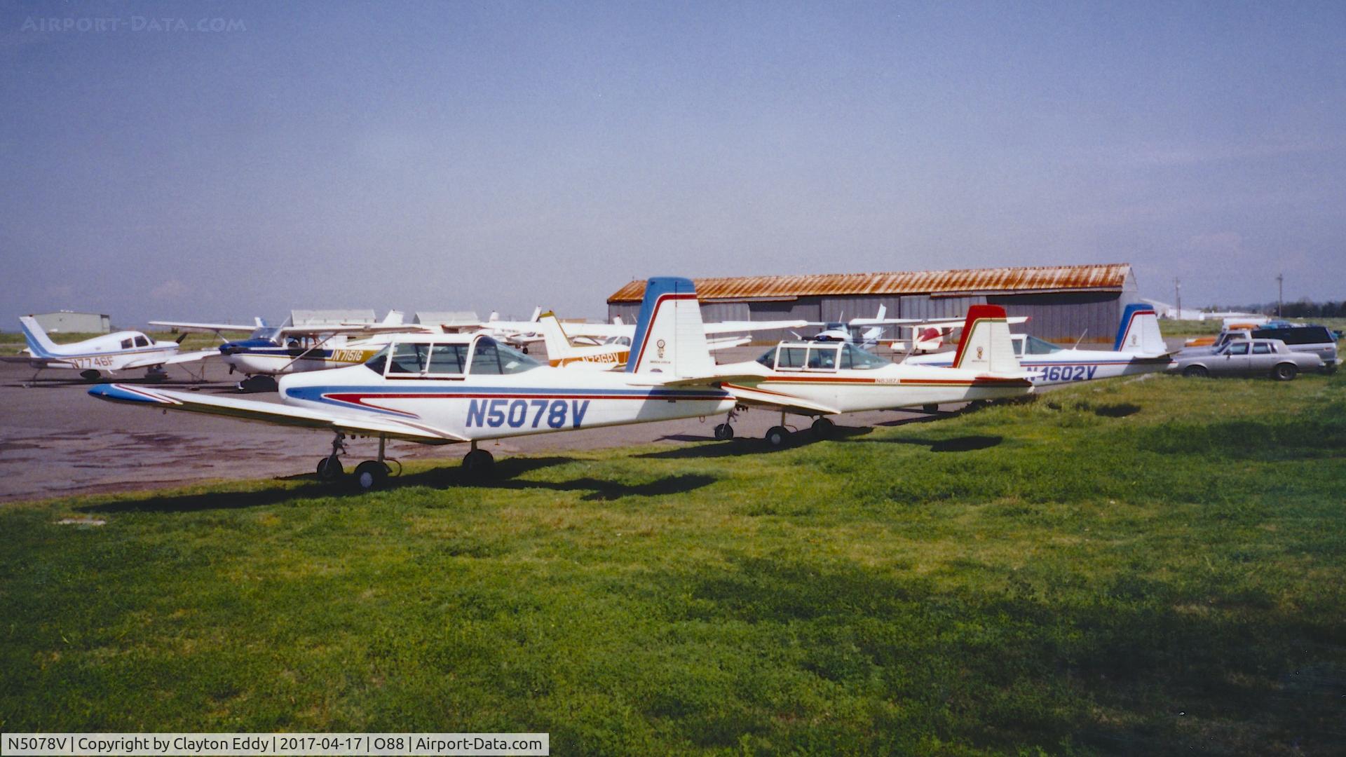 N5078V, 1977 Varga 2150A Kachina C/N VAC-67-77, Old Rio Vista Airport California 1980's?