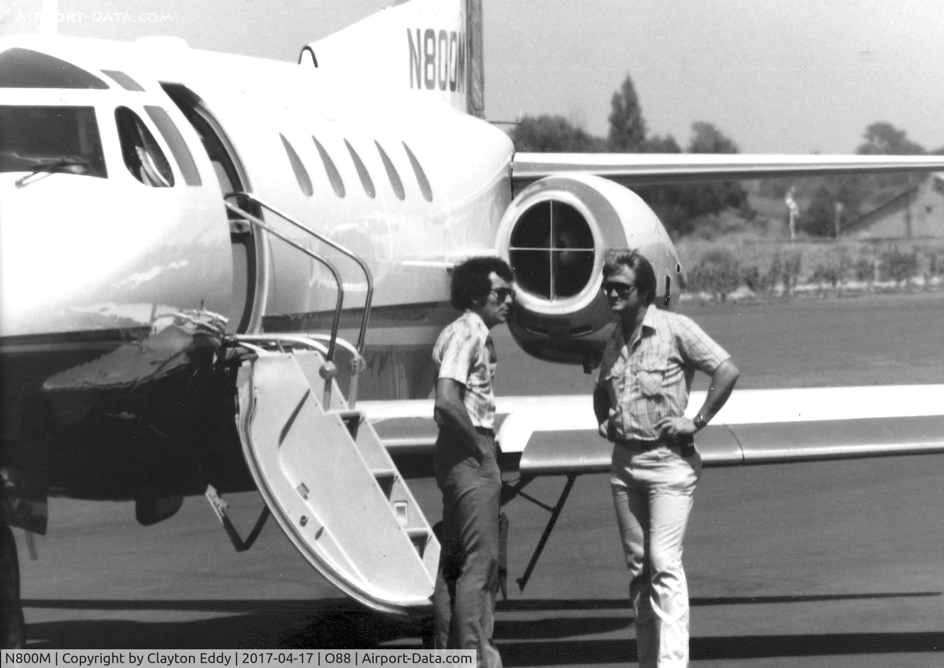 N800M, 1980 Rockwell International NA-265-65 Sabreliner 65 C/N 465-41, Old Rio Vista Airport California early 1980's.