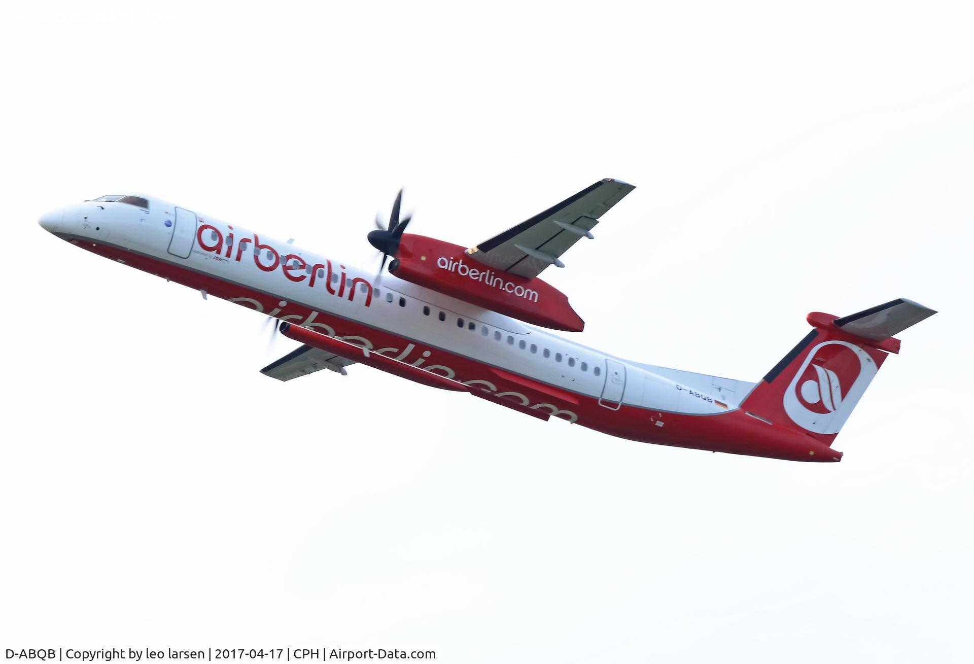 D-ABQB, 2008 De Havilland Canada DHC-8-402Q Dash 8 C/N 4226, Copenhagen 17.4.2017