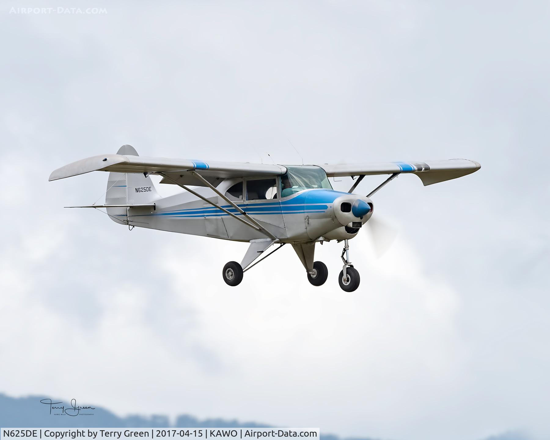 N625DE, 1953 Piper PA-22-135 Tri-Pacer C/N 22-1679, KAWO