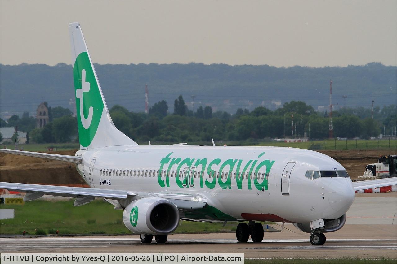 F-HTVB, 2016 Boeing 737-8K2 C/N 62161, Boeing 737-8K2, Lining up rwy 08, Paris-Orly Airport (LFPO-ORY)