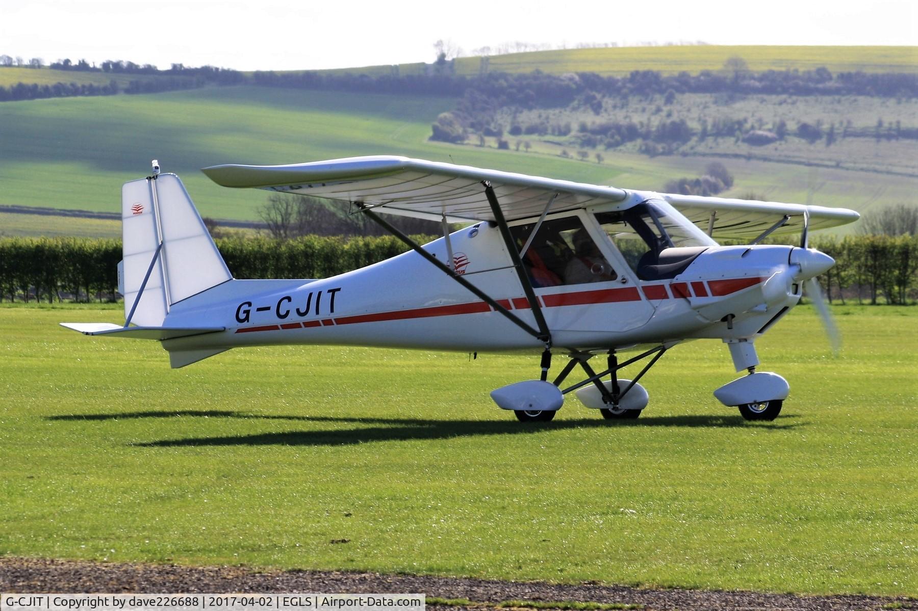 G-CJIT, 2016 Comco  Ikarus C42 FB100 Bravo C/N 1608-7466, G CJIT at the vintage flyin - Old Sarum