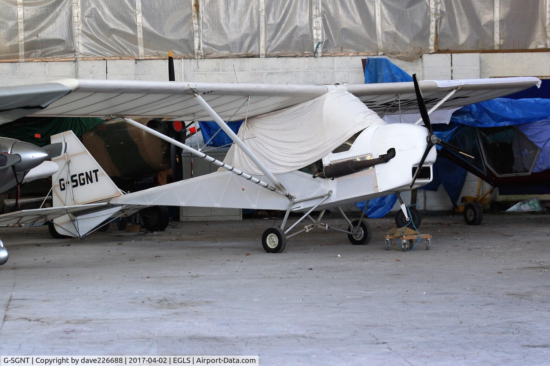 G-SGNT, 2015 Skylark Skylark C/N LAA 351 14944, G SGNT tucked away at Old Sarum