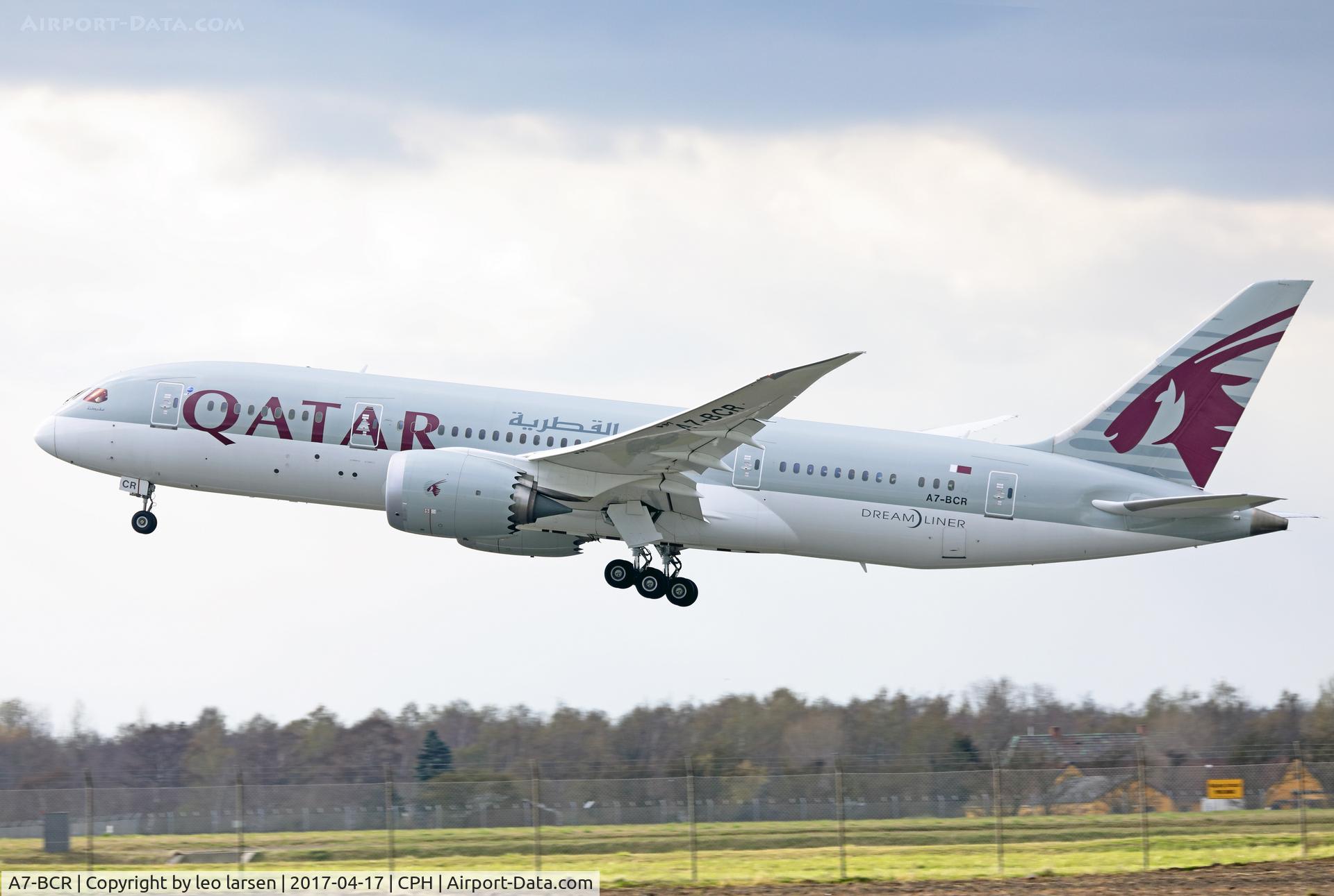 A7-BCR, 2014 Boeing 787-8 Dreamliner Dreamliner C/N 38336, Copenhagen 17.4.2017