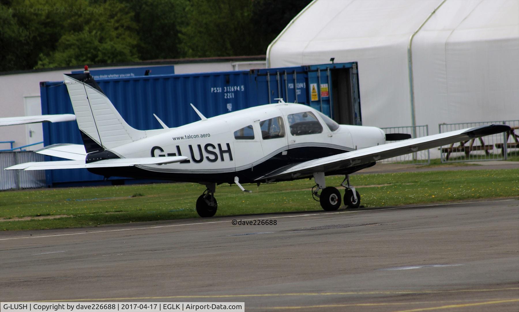 G-LUSH, 1975 Piper PA-28-151 Cherokee Warrior C/N 28-7515201, G LUSH at Blackbushe BBS