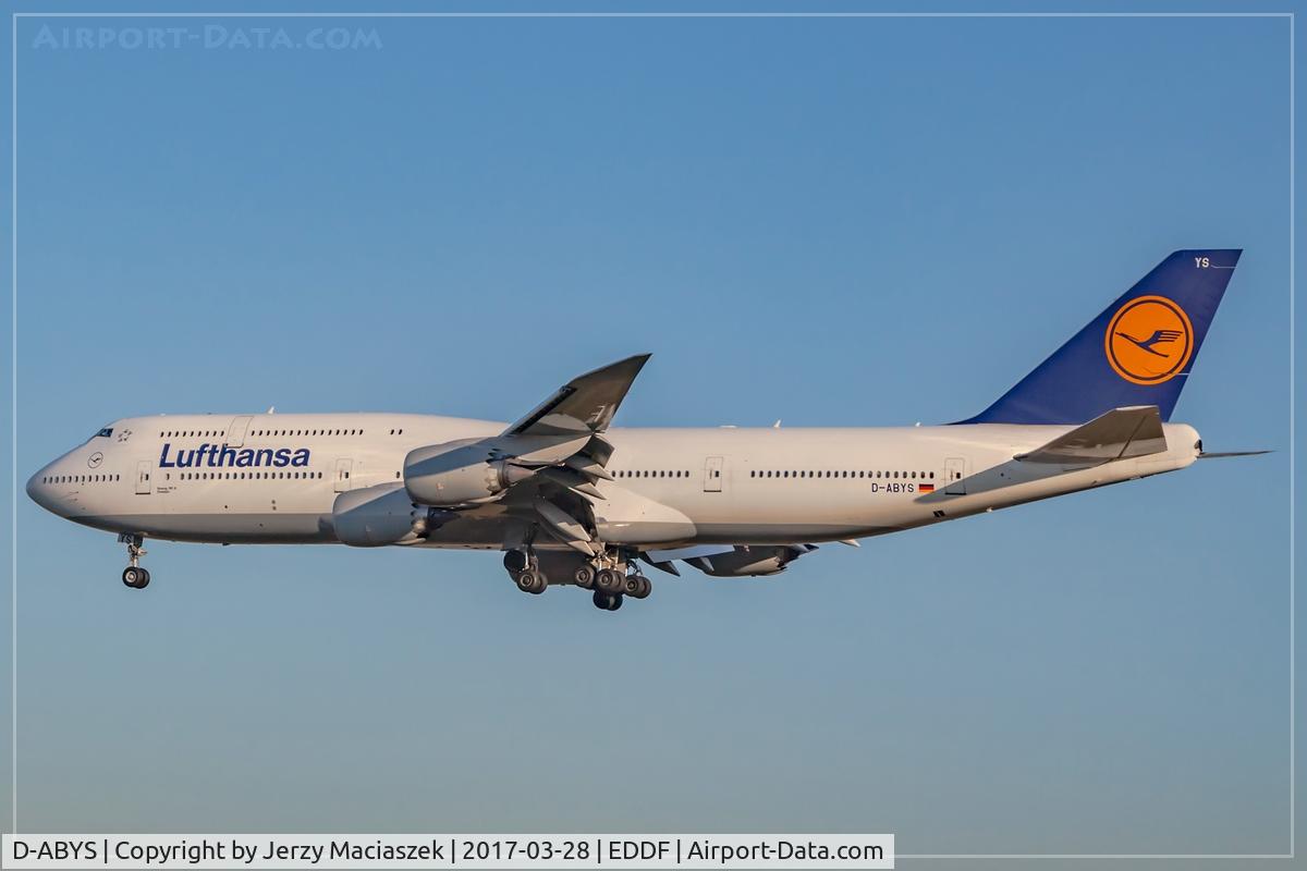 D-ABYS, 2015 Boeing 747-830 C/N 37843, Boeing 747-830,