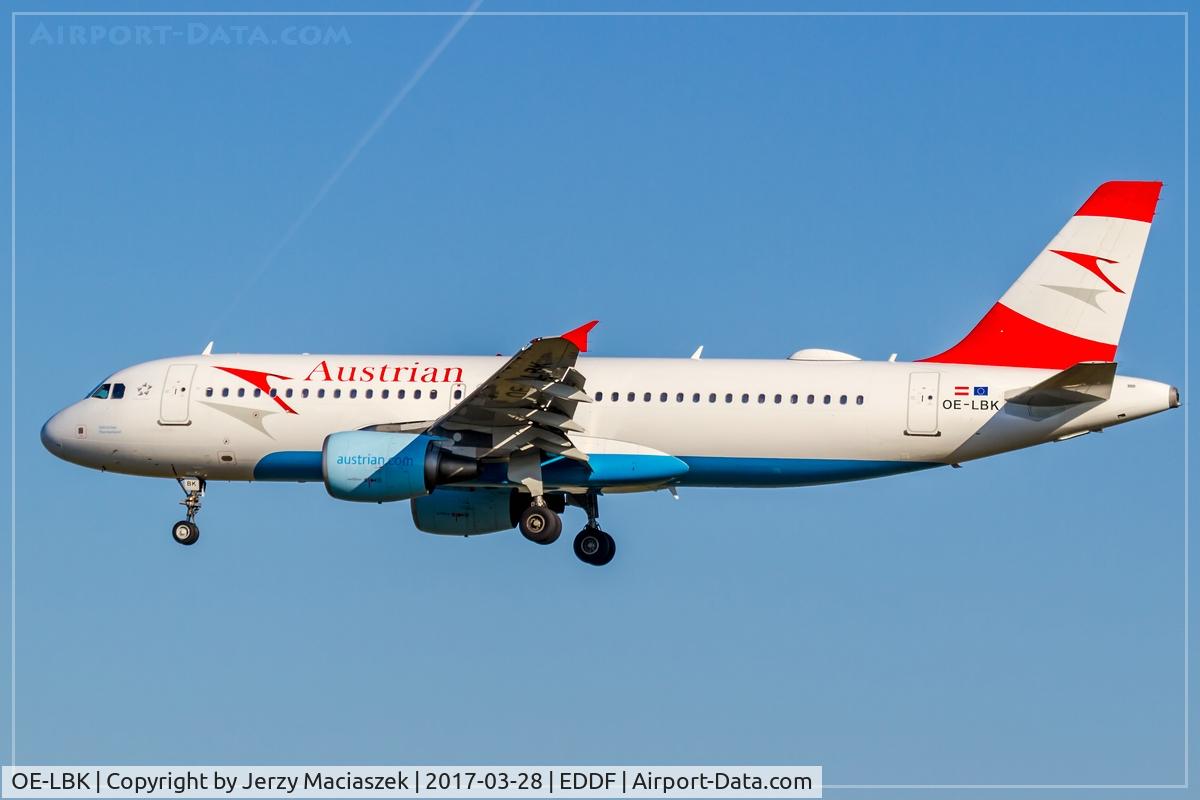 OE-LBK, 2003 Airbus A320-214 C/N 1931, Airbus A320-214
