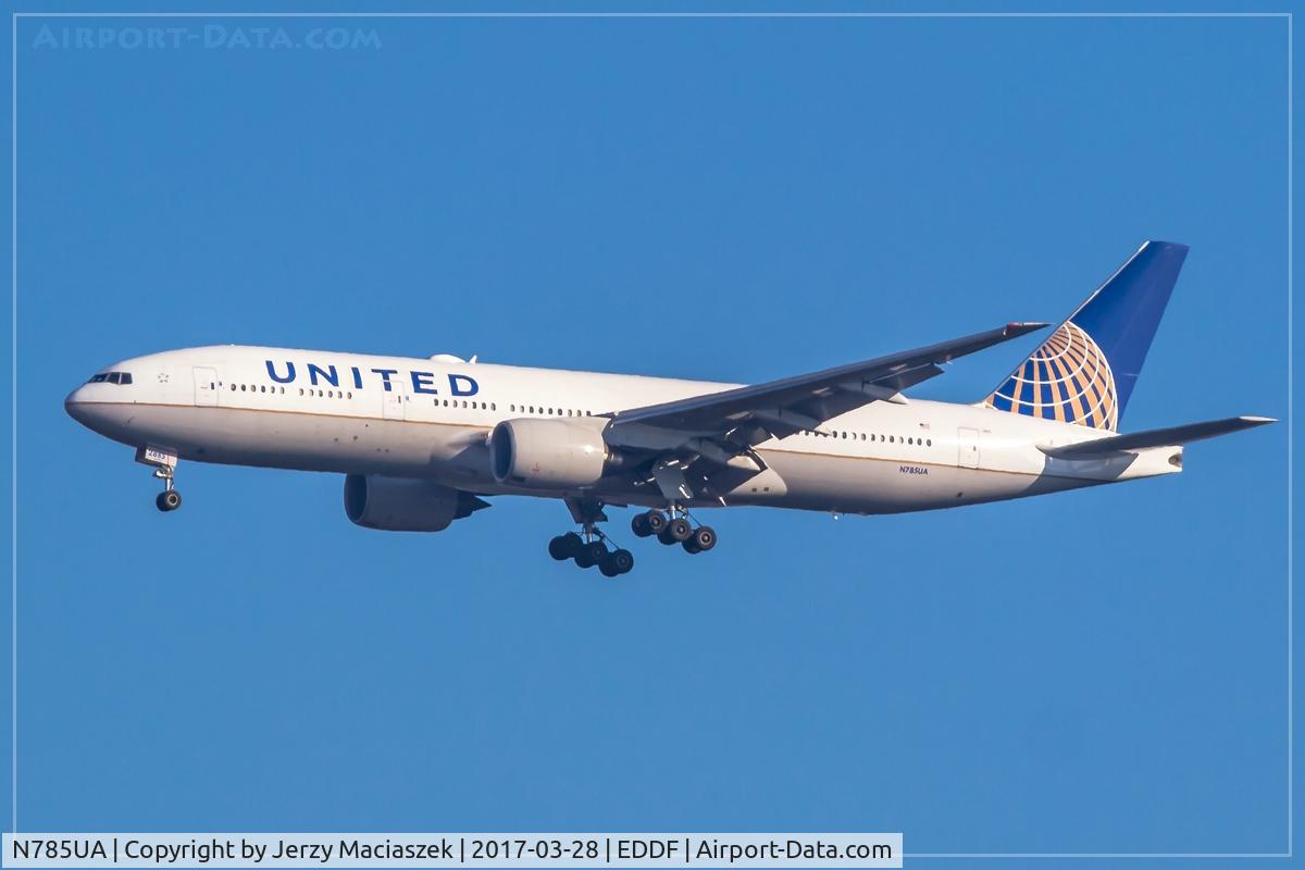 N785UA, 1997 Boeing 777-222 C/N 26954, Boeing 777-222