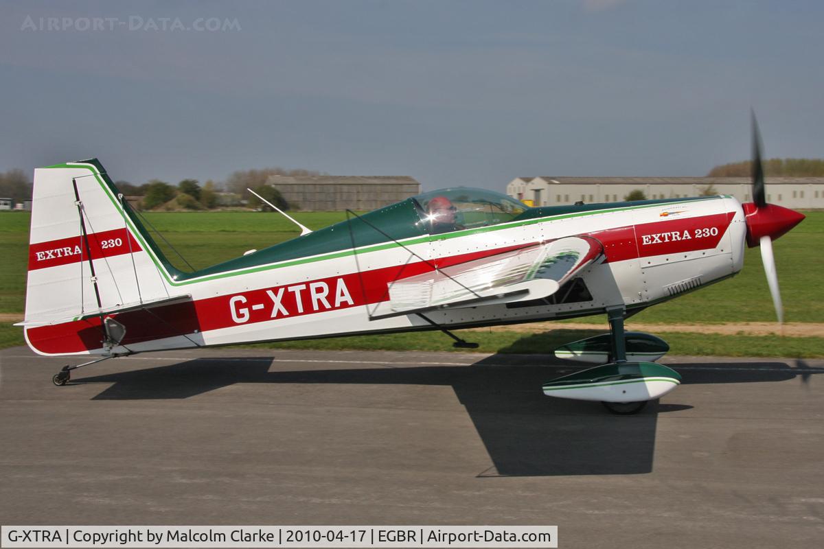 G-XTRA, 1987 Extra EA-230 C/N 12A, Extra EA-230 at The John McLean Aerobatic Trophy Meeting, Breighton Airfield. April 17th 2010.