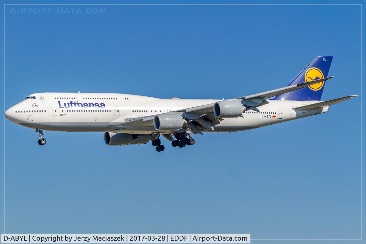 D-ABYL, 2014 Boeing 747-830 C/N 37836, Boeing 747-830