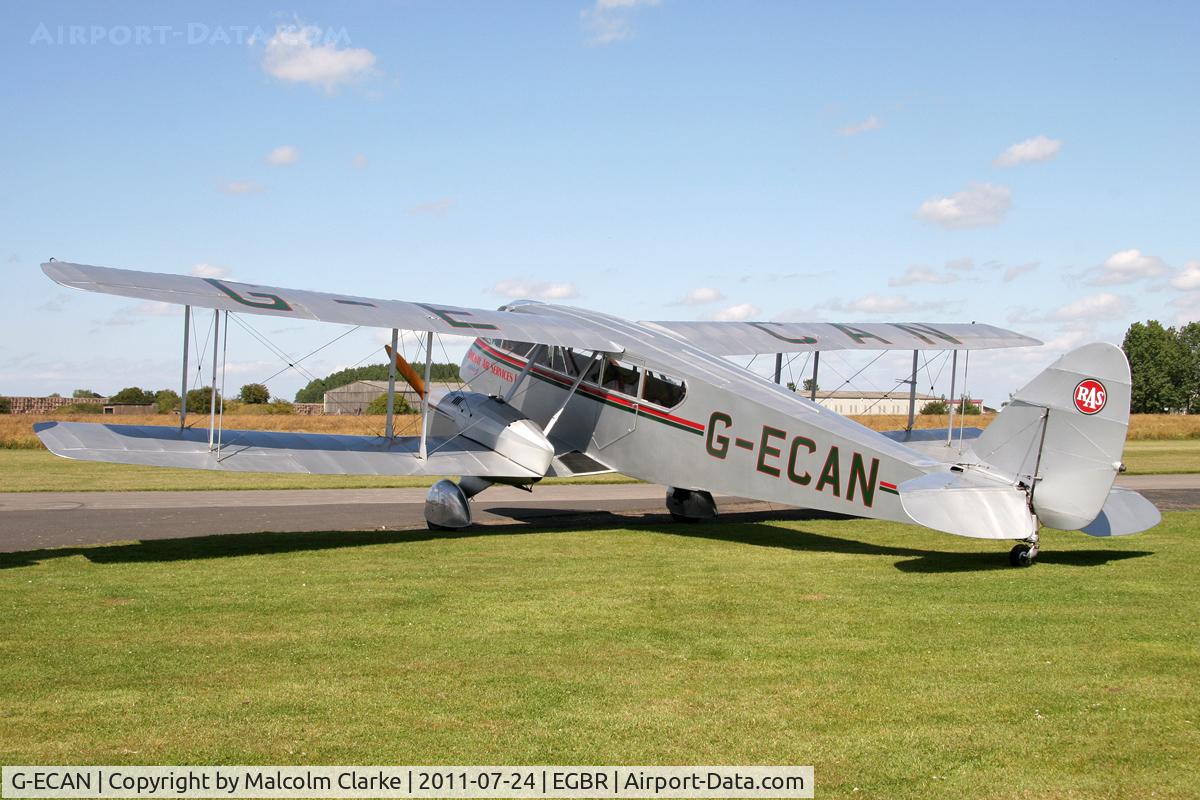 G-ECAN, 1943 De Havilland Australia DH-84 Dragon 3 C/N DHA2048, De Havilland Australia DH-84 Dragon 3 at Breighton Airfields Wings & Wheels Weekend. September 2nd 2012.