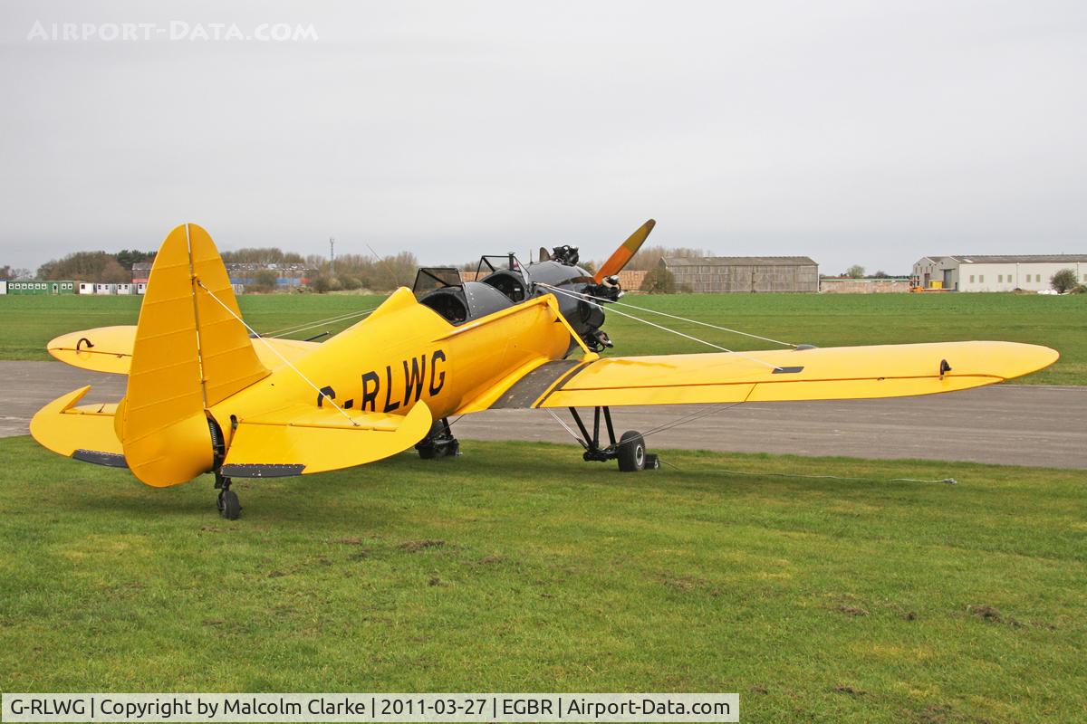G-RLWG, 1942 Ryan PT-22 Recruit (ST3KR) C/N 1716, Ryan PT-22 Recruit (ST3KR) at Breighton Airfield's All Comers Spring Fly-In. March 27th 2011.