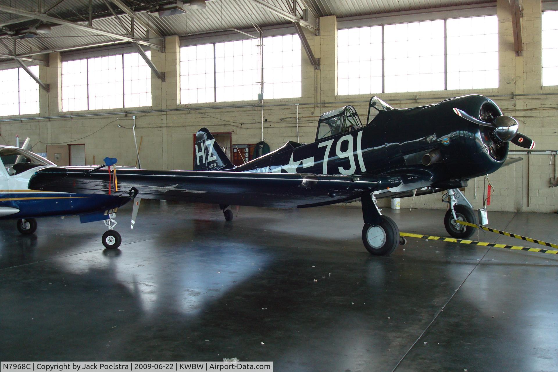 N7968C, 1958 North American SNJ-5 Texan Texan C/N 43791, at Wilkes Barre airport