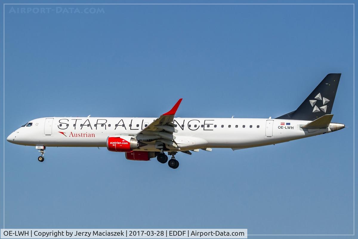 OE-LWH, 2011 Embraer 195LR (ERJ-190-200LR) C/N 19000486, Embraer 195LR