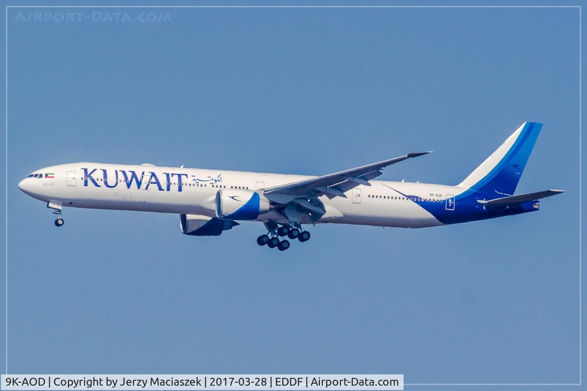 9K-AOD, 2016 Boeing 777-300/ER C/N 62562, Boeing 777-300
