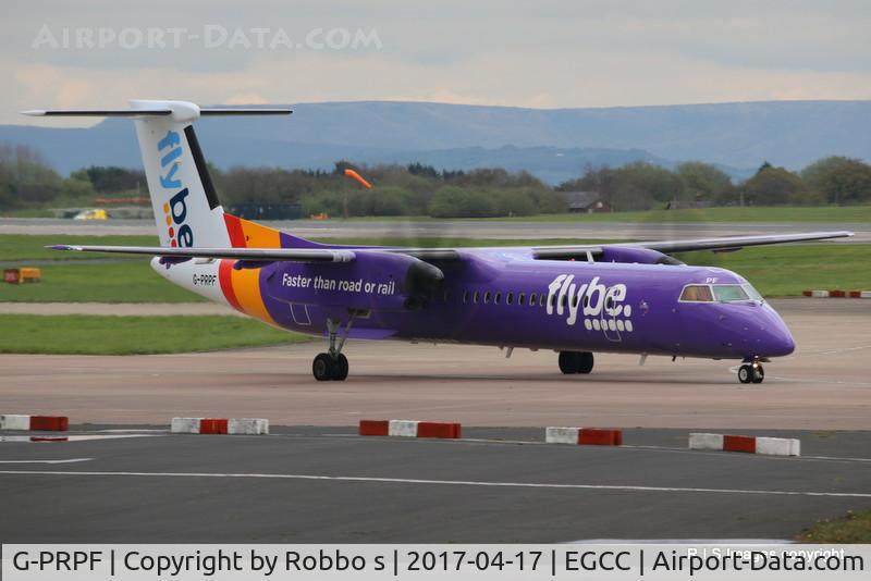 G-PRPF, 2008 Bombardier DHC-8-402 Dash 8 C/N 4195, G-PRPF DHC-8 Q 400 of Flybe seen at Manchester Airport.