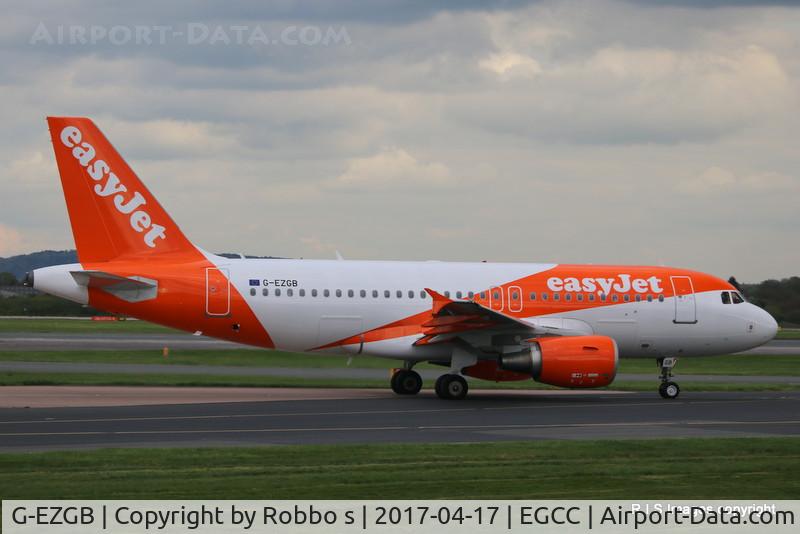 G-EZGB, 2010 Airbus A319-111 C/N 4437, G-EZGB Airbus A319 of Easyjet seen at Manchester Airport.
