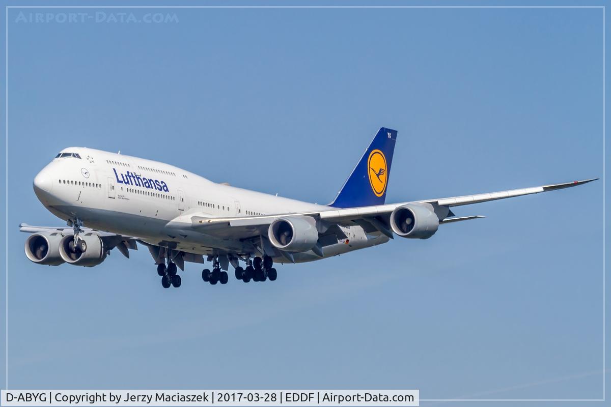 D-ABYG, 2013 Boeing 747-830 C/N 37831, Boeing 747-830