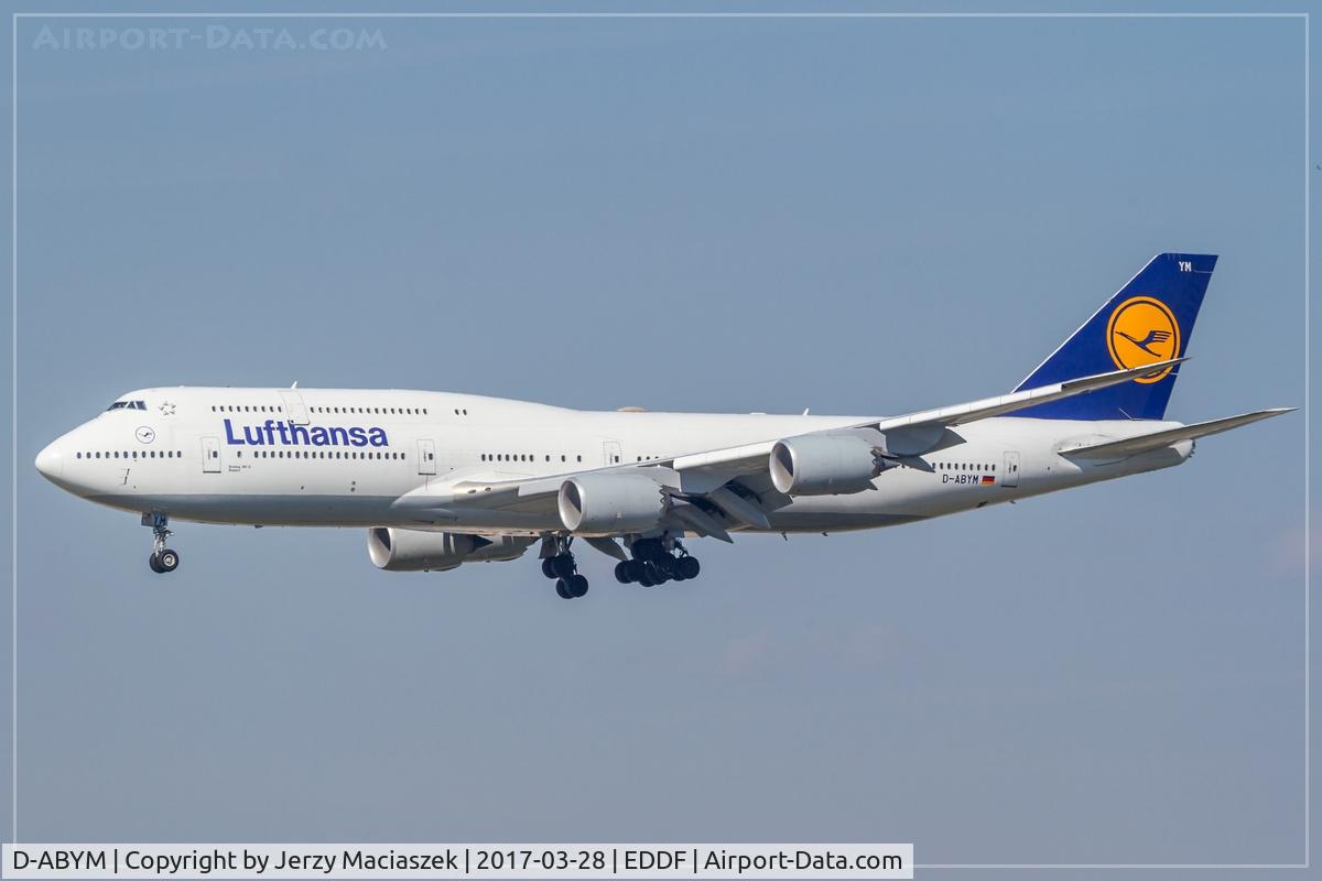 D-ABYM, 2014 Boeing 747-830 C/N 37837, Boeing 747-830