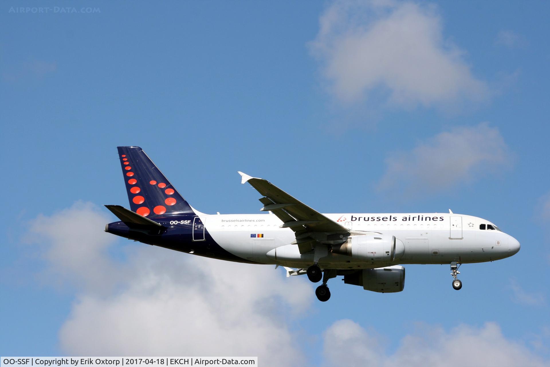OO-SSF, 2006 Airbus A319-111 C/N 2763, OO-SSF landing rw 04L
