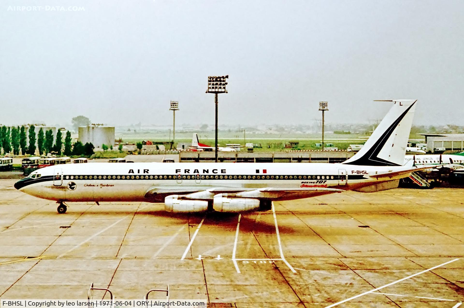 F-BHSL, 1960 Boeing 707-328B C/N 17919, Paris Orly 4.6.1971