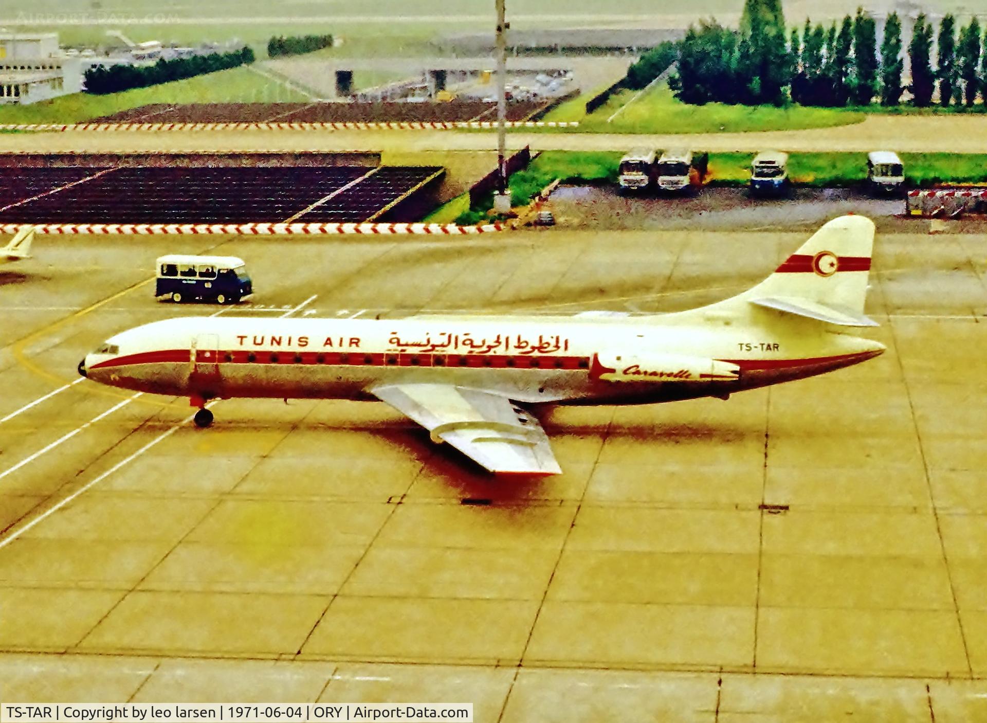 TS-TAR, 1964 Sud Aviation SE-210 Caravelle III C/N 178, Paris Orly 4.6.1971