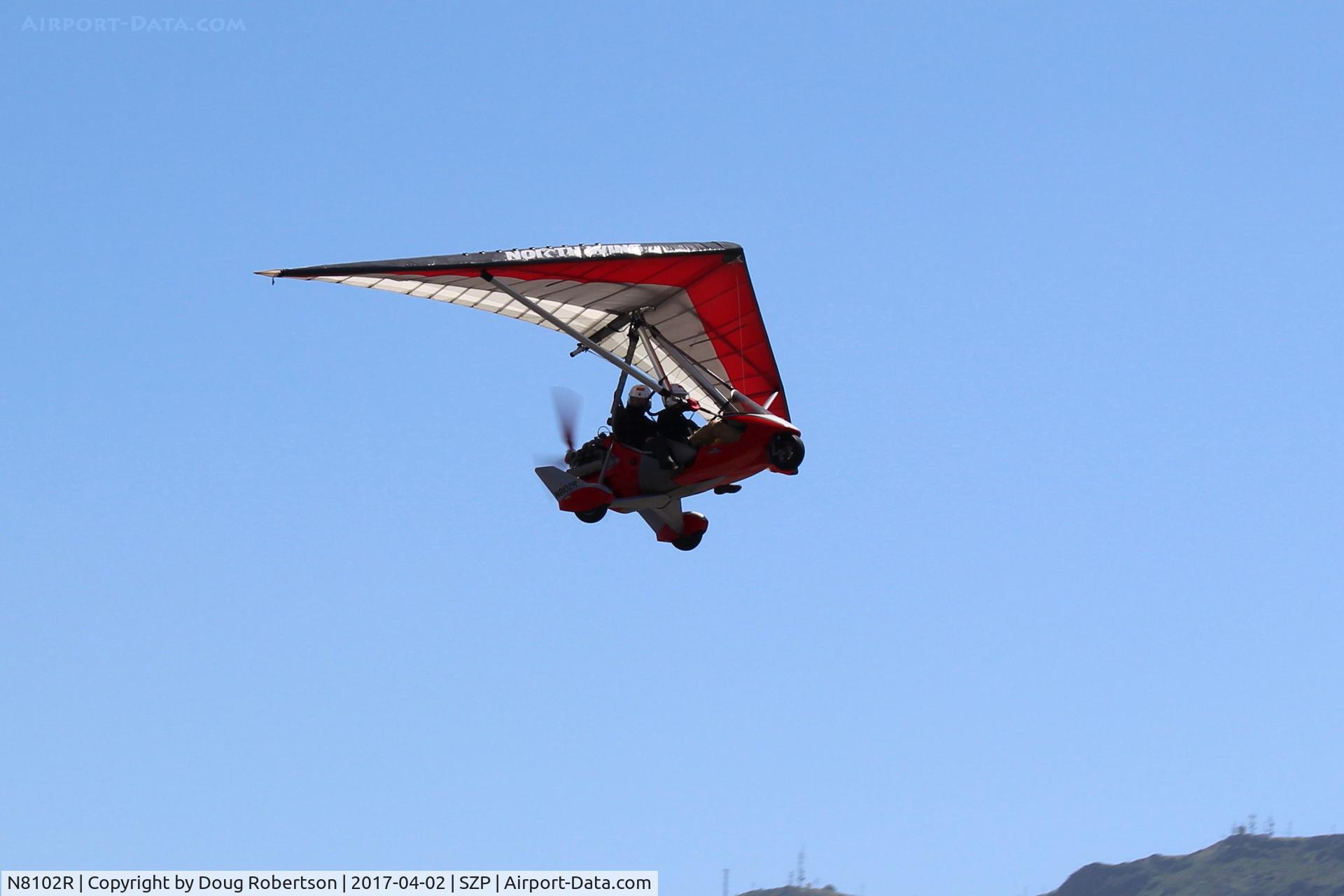 N8102R, 2005 Air Creation Tanarg C/N T05052, 2005 Air Creation USA TANARG, Rotax 912 pusher, weight-shift control, ignore wing markings, takeoff climb Rwy 22