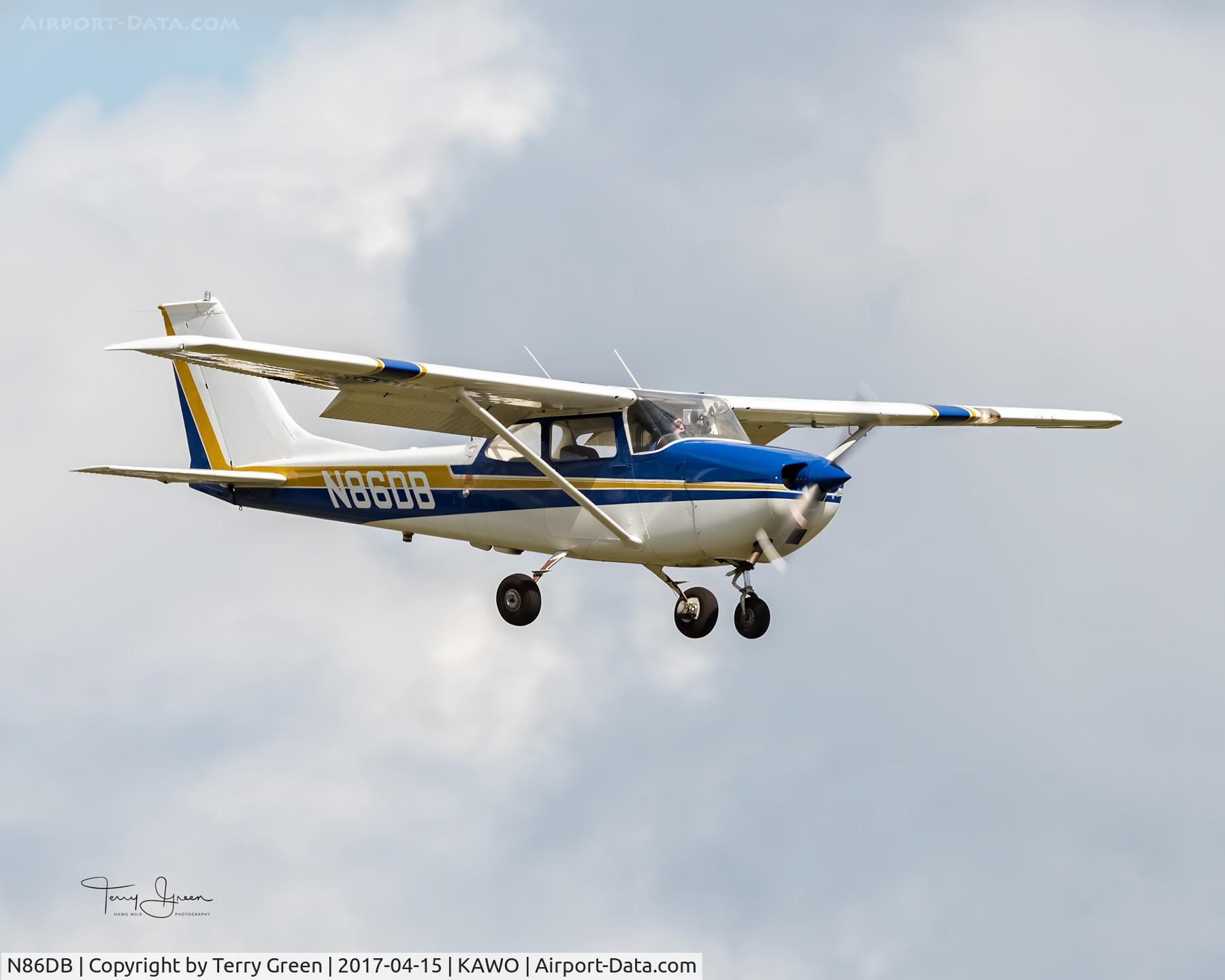N86DB, 1970 Cessna 172K Skyhawk C/N 17259123, KAWO