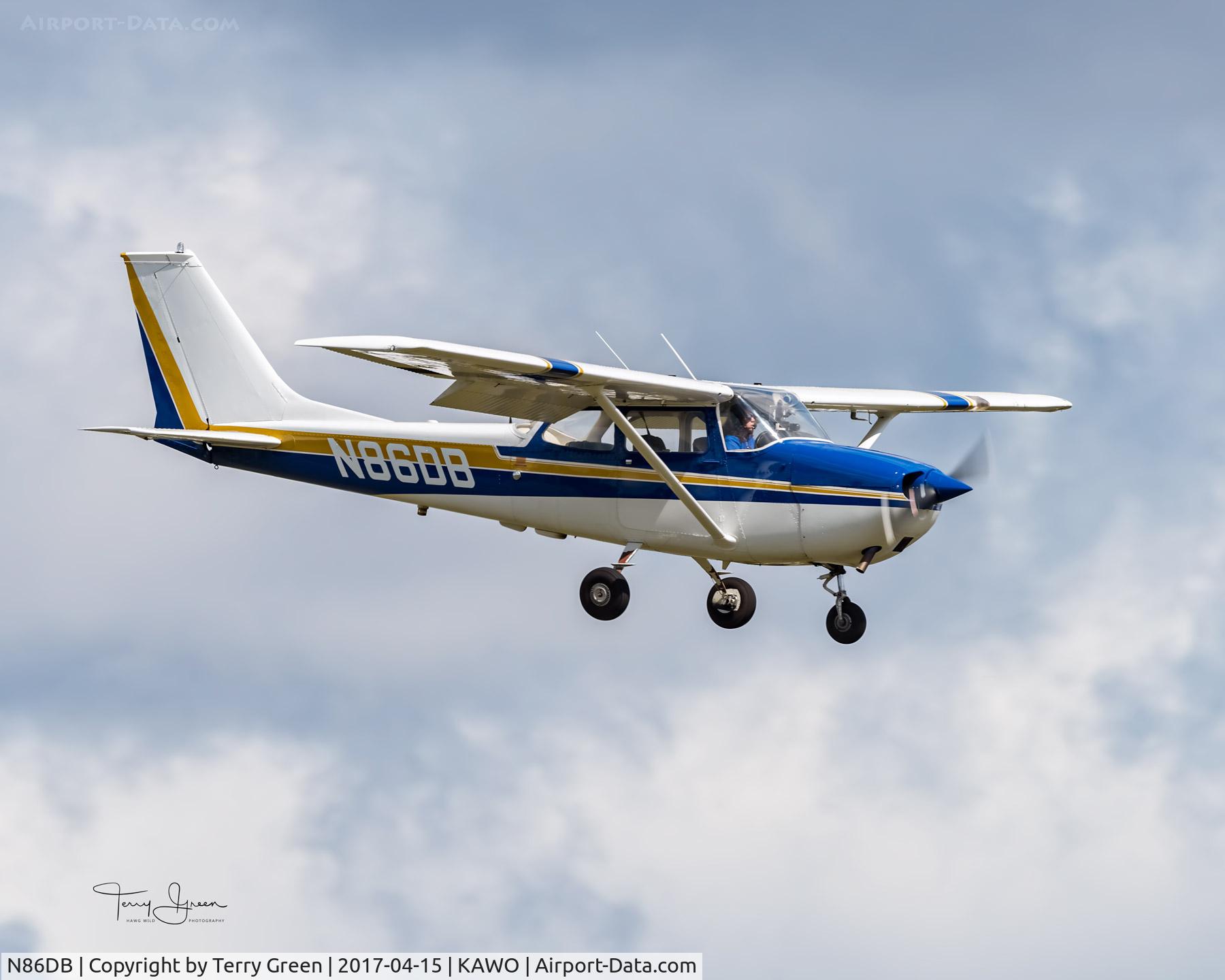 N86DB, 1970 Cessna 172K Skyhawk C/N 17259123, KAWO
