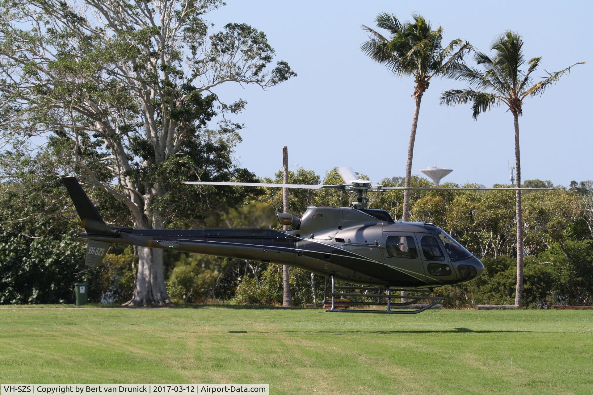 VH-SZS, 2007 Seabird Aviation SB7L-360A Seeker C/N 070012, VH-SZS AS350 Sandstone Point, Qld