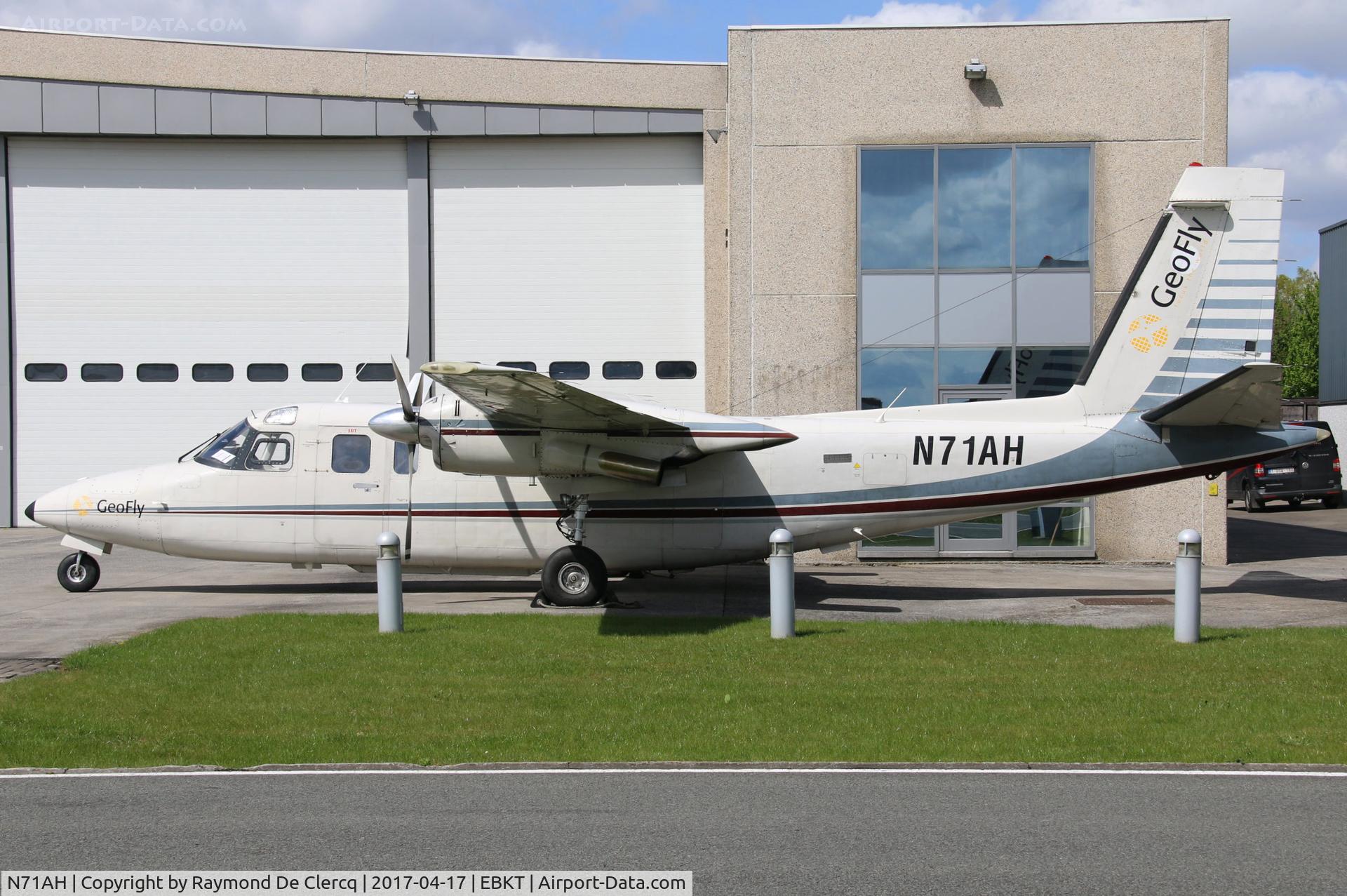 N71AH, 1972 Aero Commander 690 C/N 11006, At Wevelgem.
