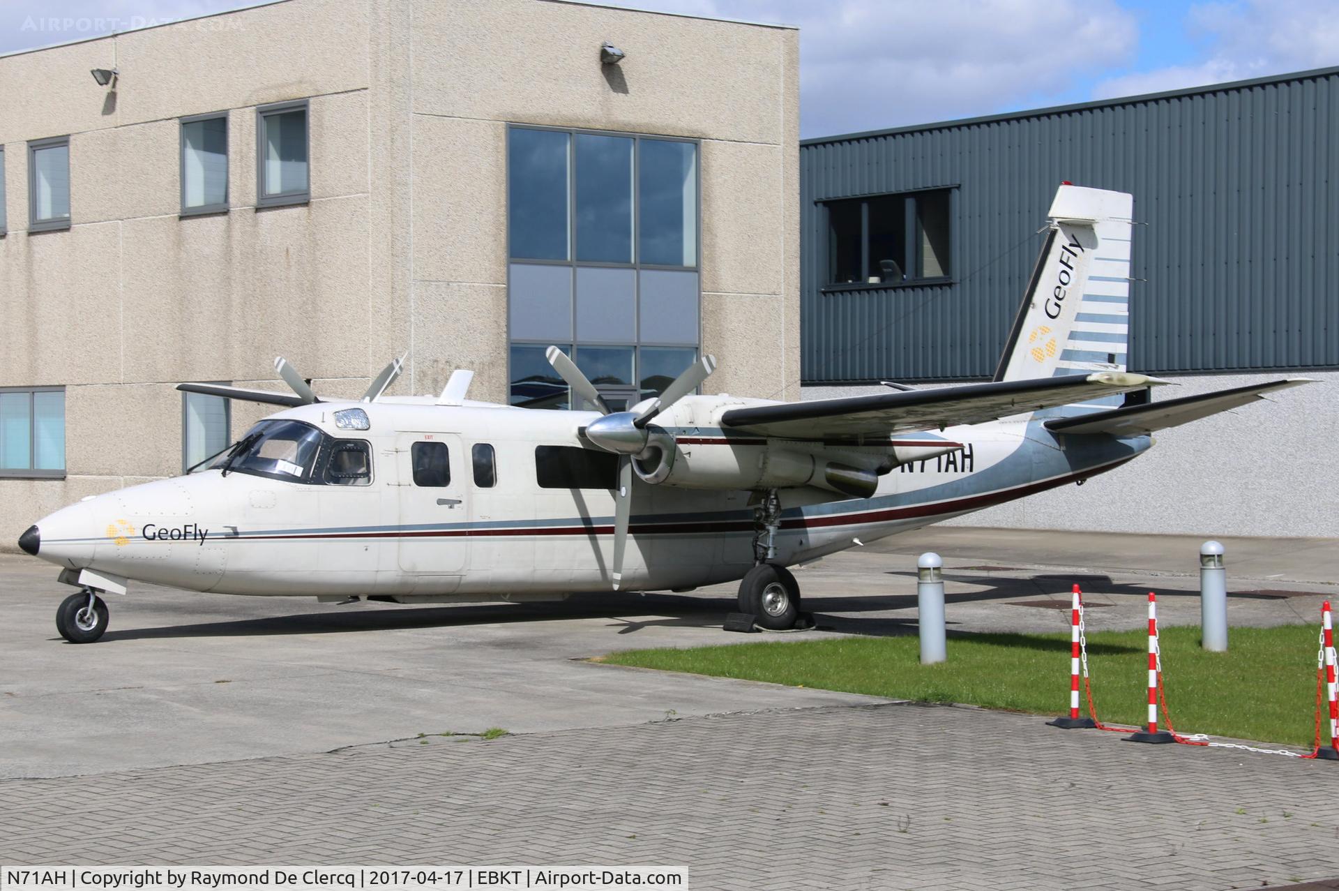 N71AH, 1972 Aero Commander 690 C/N 11006, At Wevelgem.