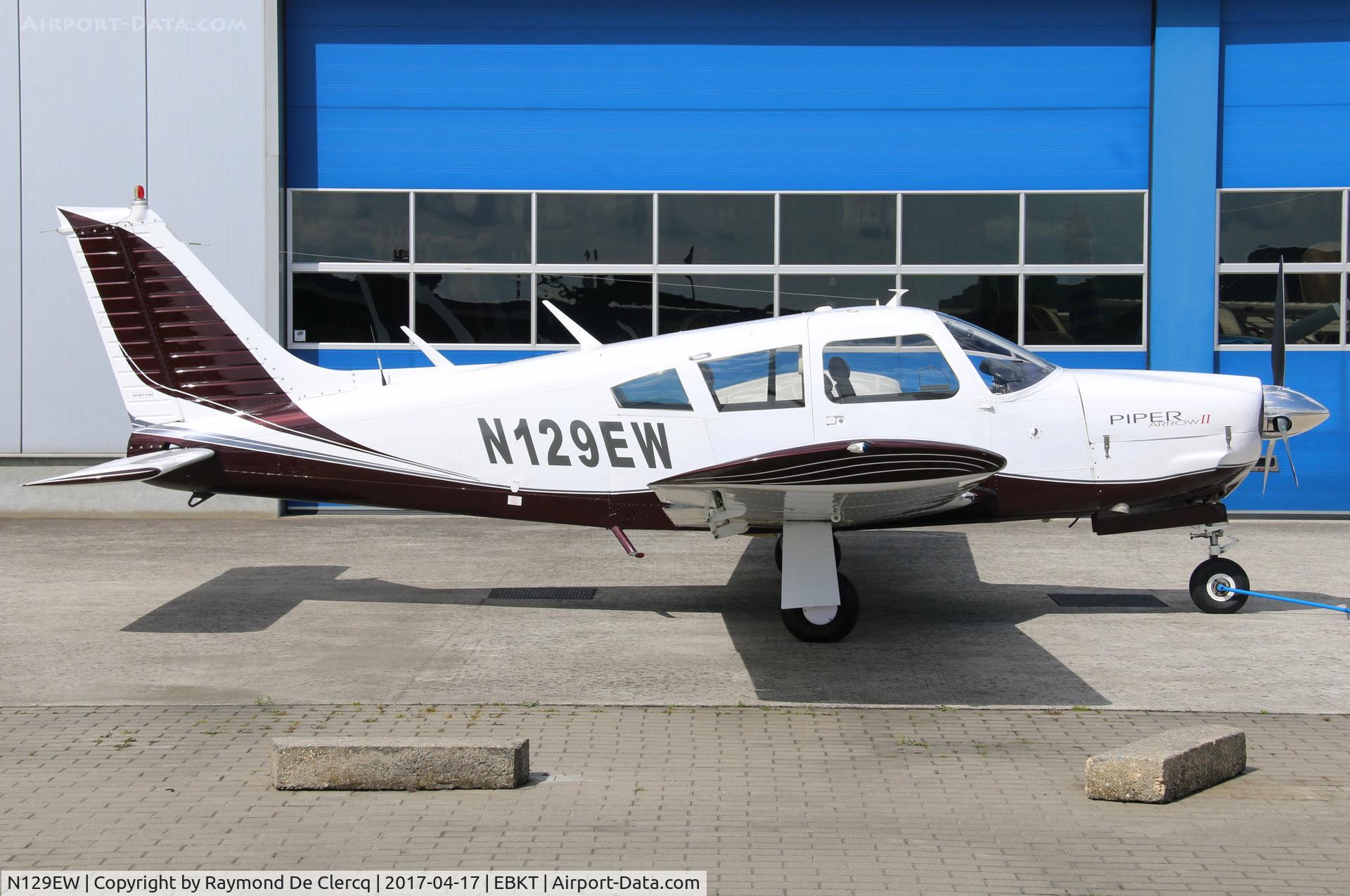 N129EW, 1973 Piper PA-28R-200 C/N 28R7335265, At Wevelgem.