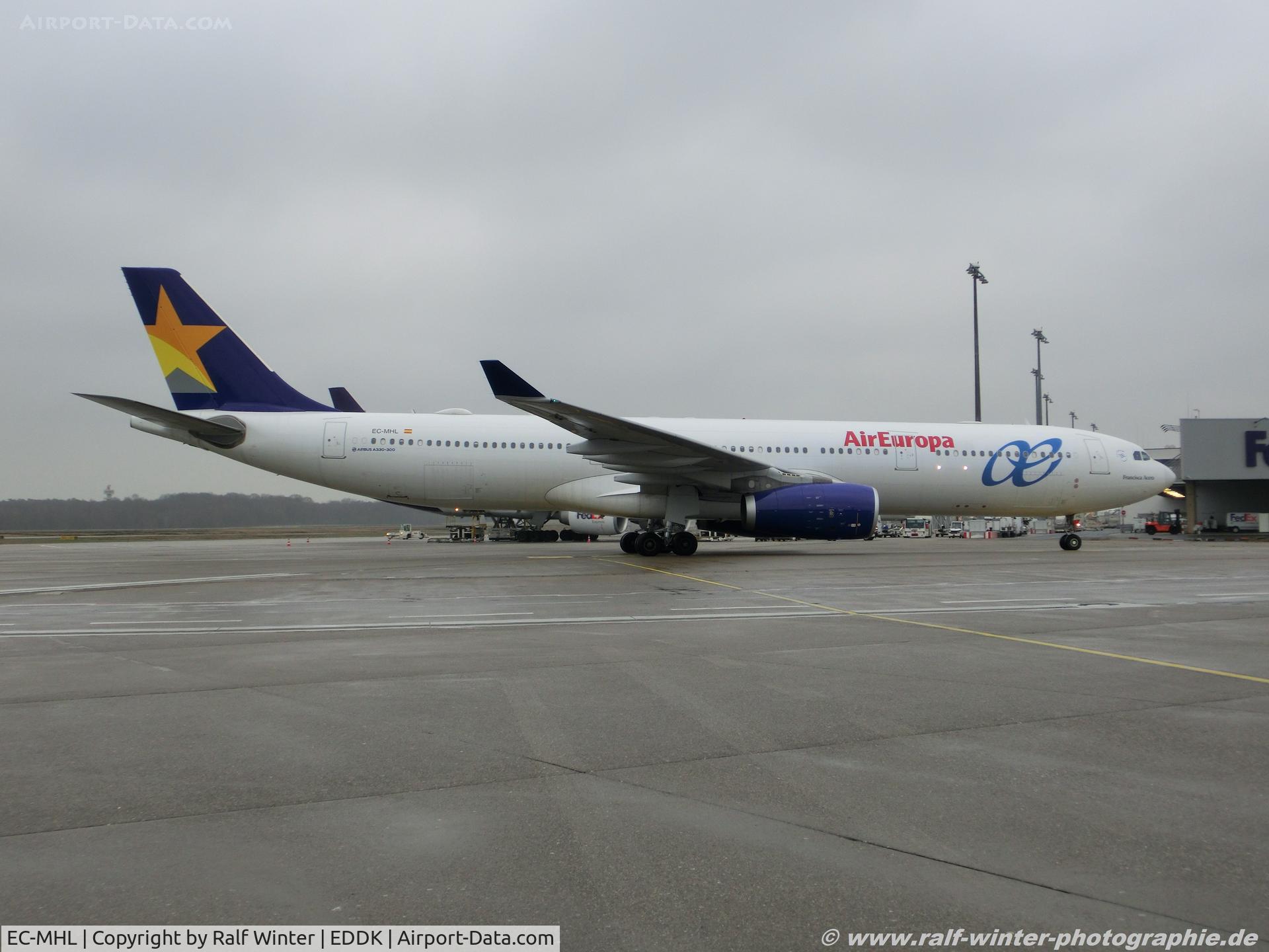 EC-MHL, 2014 Airbus A330-343 C/N 1574, Airbus A330-343 - UX AEA Air Europa 'Francisca Acera' - 1574 - EC-MHL - CGN